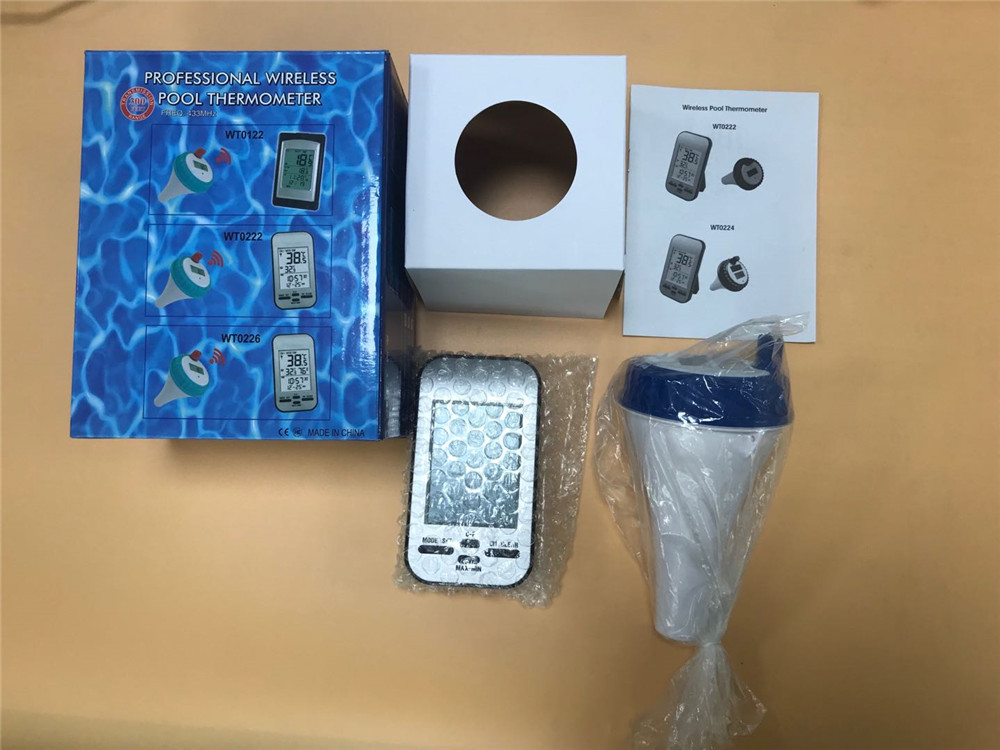 Customized End Wireless Swimming Pool Floating Thermometer Waterproof Long Lasting