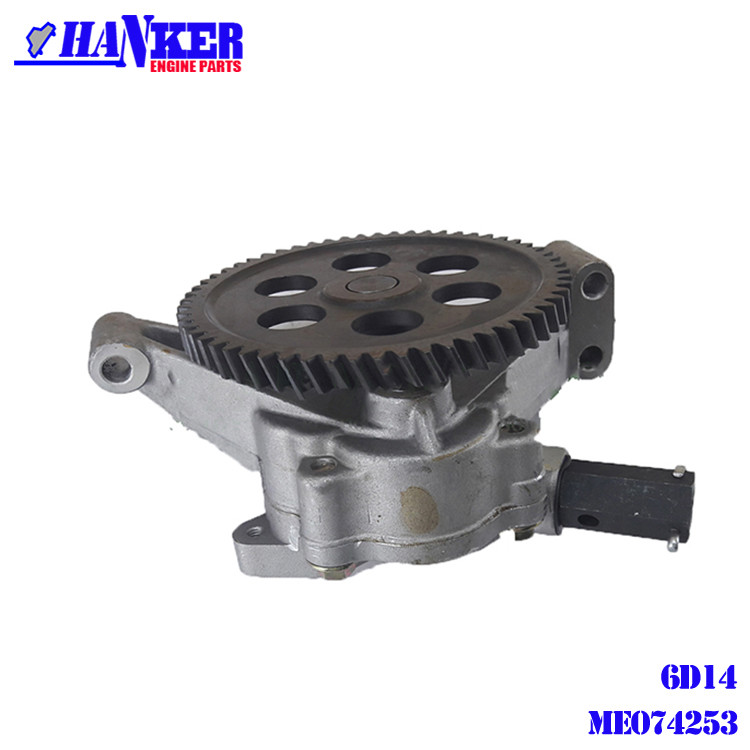 6D16 FUSO Engine Auto Oil Pump For Mitsubishi ME074253 With 59 Teeth
