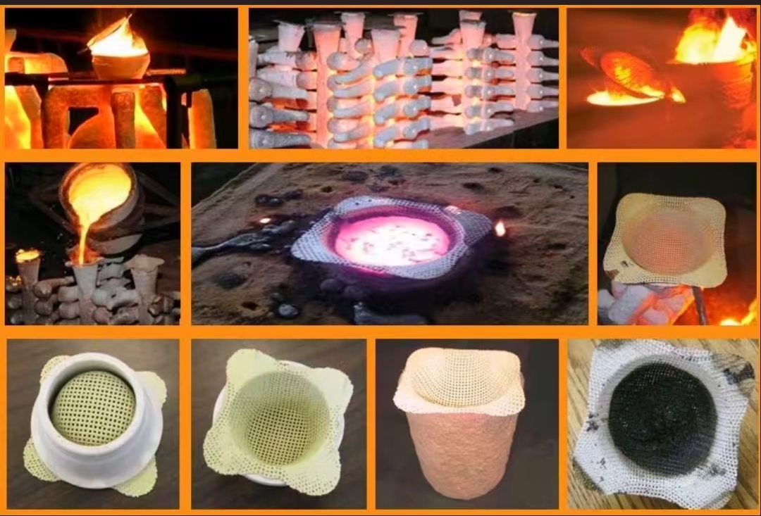 Customize Length High Silica Fiberglass Mesh Filter Cap for Slag Stopper in Filtration