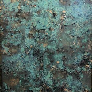 China AISI 316 Stainless Steel Sheet PVD Coated 2438mm 3048mm Antique Black Patina Green wholesale