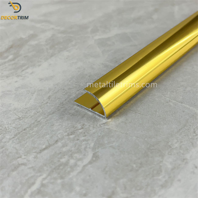 3 Meters Aluminum Edge Strip Carpet Transition Strip Flooring Trim Gold