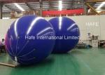 LED Advertising Inflatable Flying Light , Helium Filled Lighting Balloons Oval