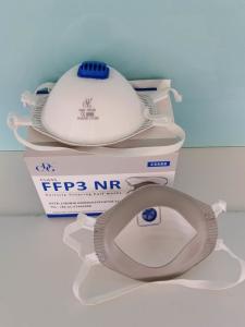 China 9g/Pcs White FFP3 Exhaltion Valve Non Woven Fabric Mask wholesale