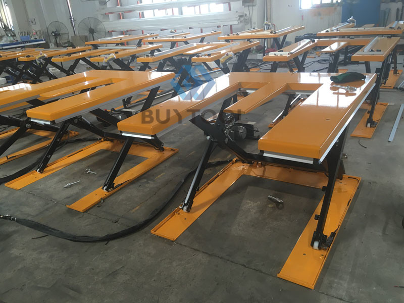 Static Ultra Low Profile Scissor Lift Tables Pallet Lifter Table 1000kg 1500×1300mm