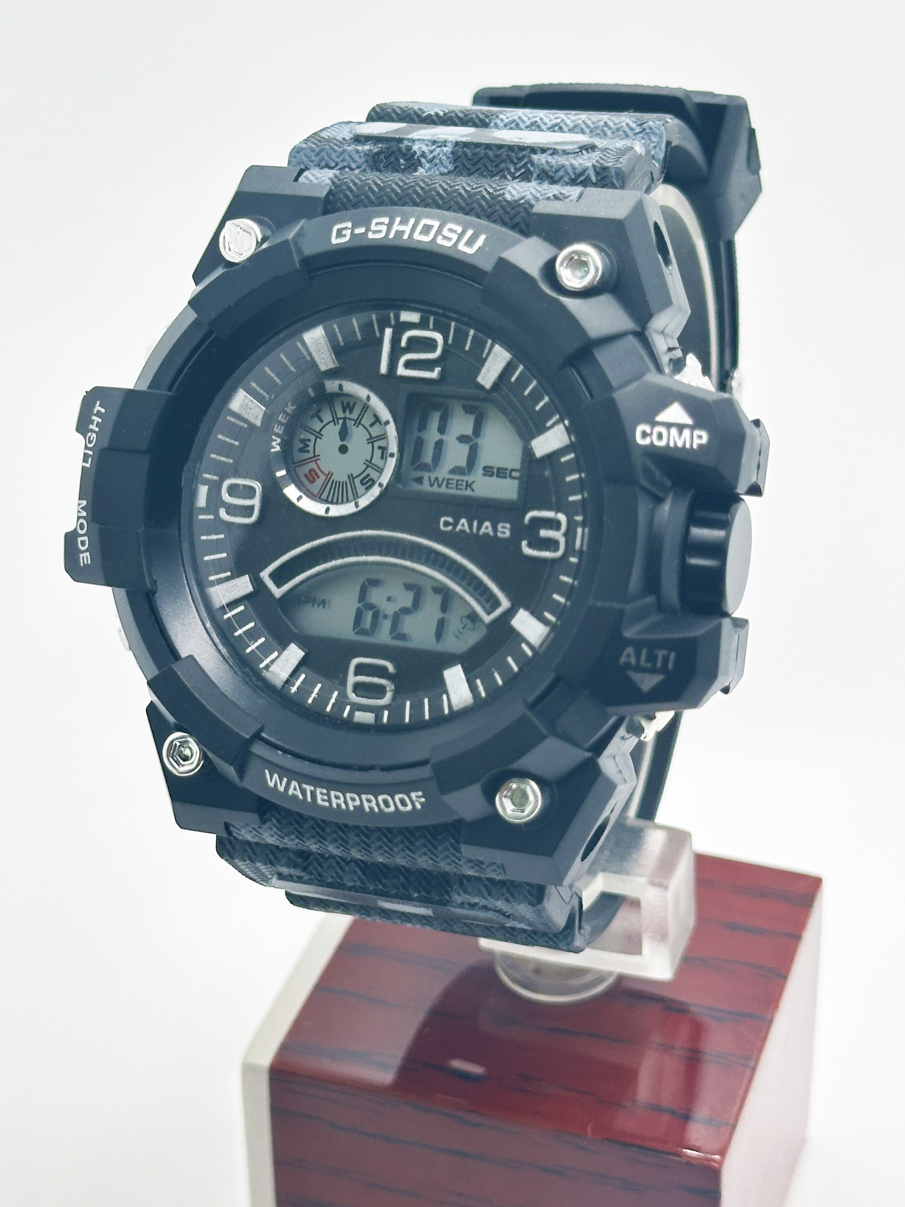 Durable Silicone Band Mens Watch Tear Resistant Digital Wrist Watch