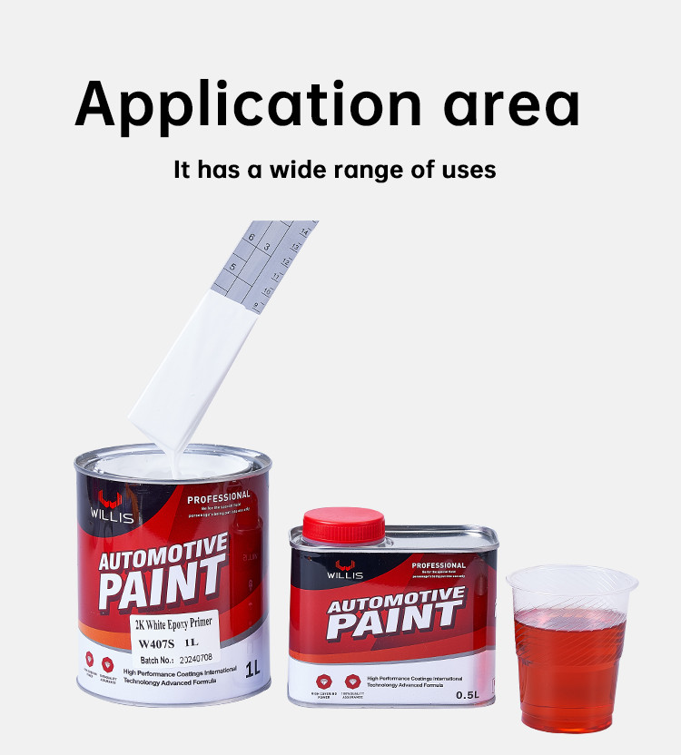 Hot Selling White Epoxy Automotive Primer Paint Corrosion Resistant Dry Grinding Automotive Epoxy Paint 2k Epoxy Primer
