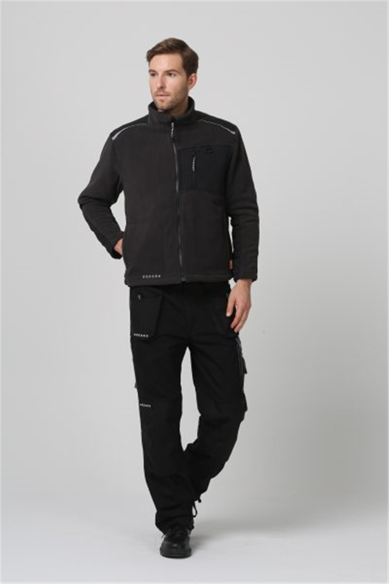 320gsm 100% Polyester Microfleece Winter Softshell with Velcro Fastener