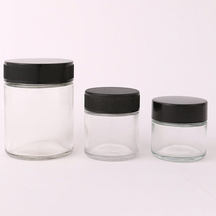 8oz Glass Cylinder Glass Jars Child-proof Lid for Exquisite Food Storage and Candle Making