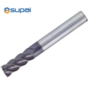 China AITiN Coating Carbide End Mill 3/8&quot; 4 Flute General High Speed Cutting wholesale