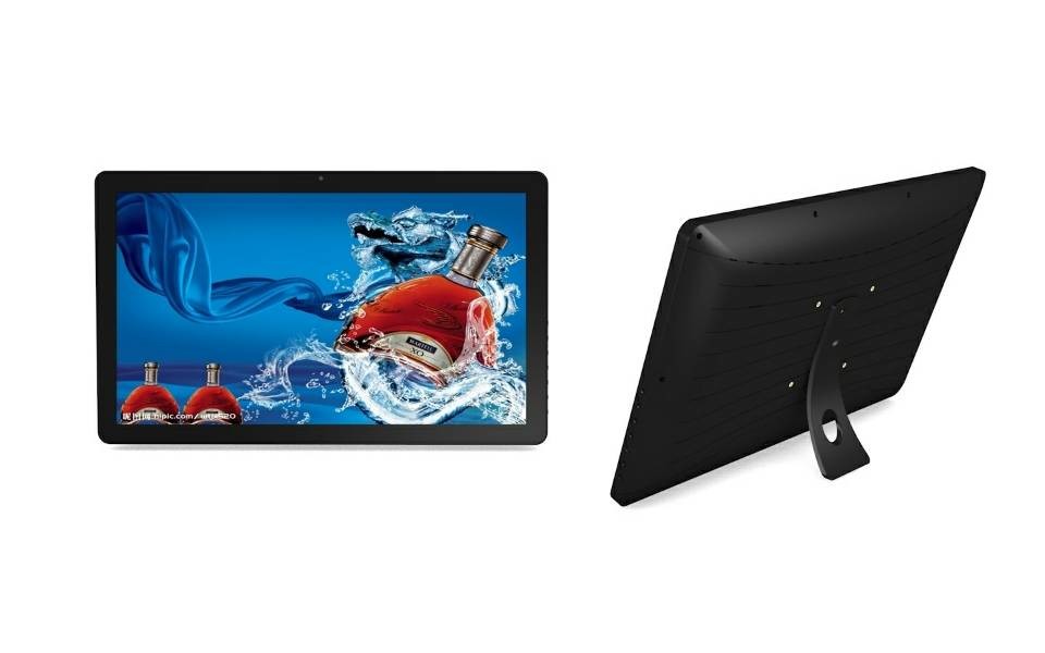 Narrow Bezel Tablet Elevator LCD Display , 21.5 Inch Elevator Advertising Player