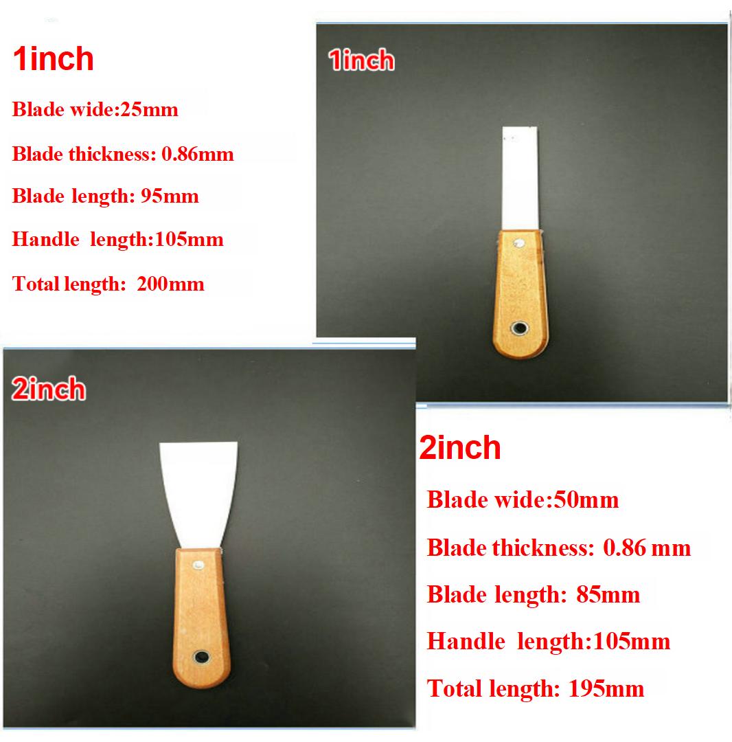 Polishing Blades Putty Scrapers Knife with Plastic Handle Customized Support OEM Logo