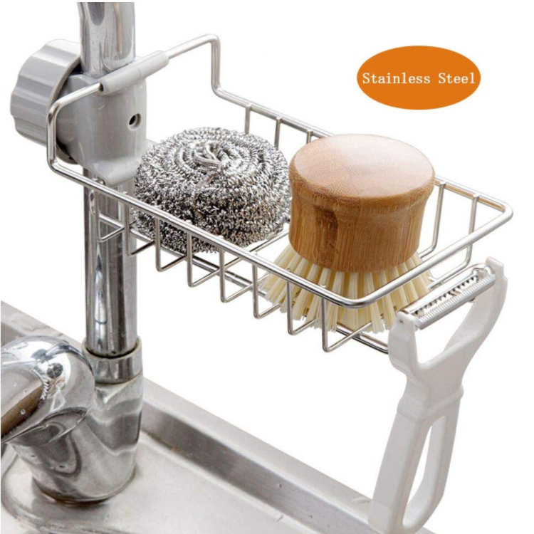 Detachable Faucet Sink Sponge Storage Holders Racks Bolt Inserting Type