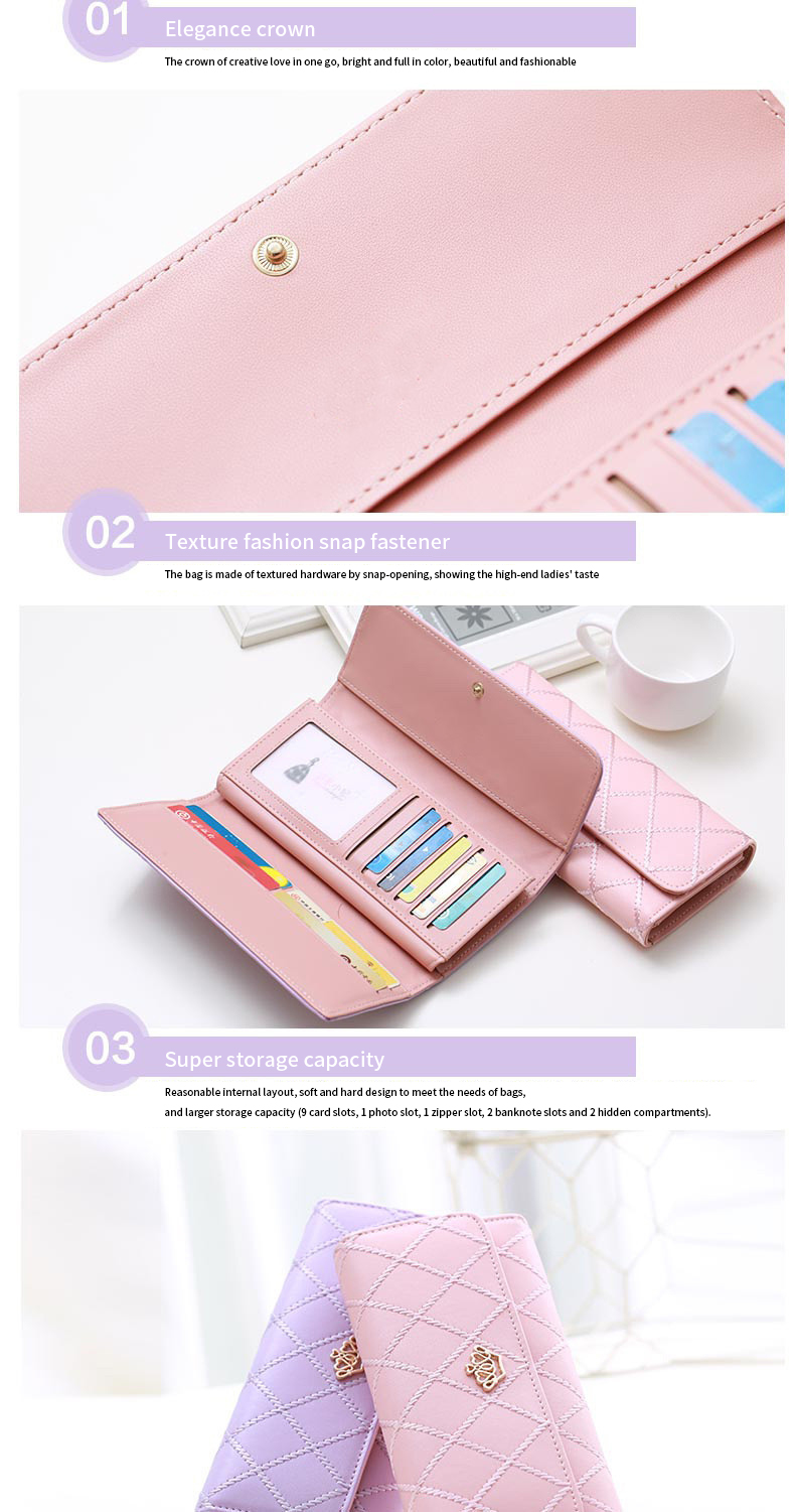 Multifunctional Clutch Female Wallet Nylon Lining Material Interior Lined Inside
