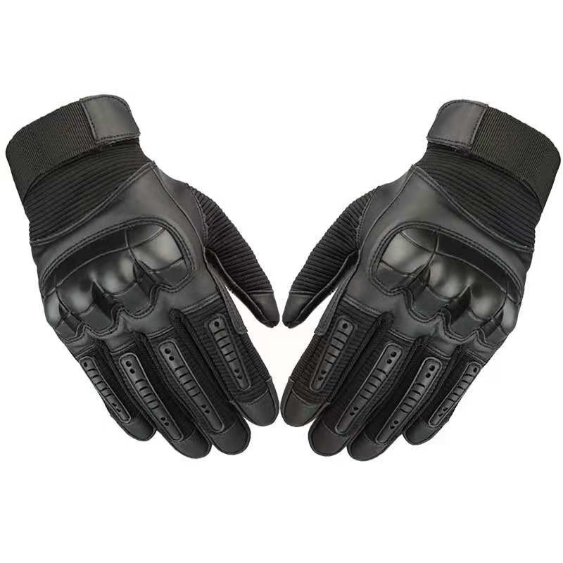 Synthetic Outdoor Tactical Gear Glove Anti Skid Khaki Nylon Micro Fiber