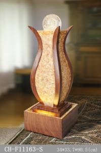 China Flowers Marble Effect Wood Rattan Garden Fountain wholesale