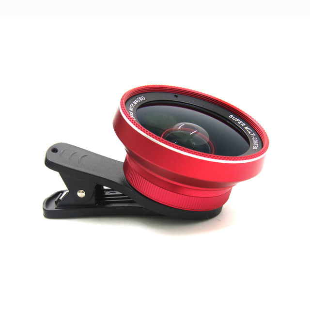 Durable 0.6X Wide Angle Lens Phone Camera Built In Detachable Macro Lens