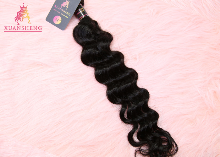 Natural Black Virgin Cuticle Aligned Raw Indian Hair Loose Wave Bundle
