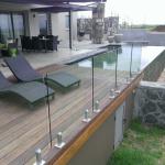 10mm 12mm Frameless Balcony Glass Railing Tempered Glass Balustrade Handrail