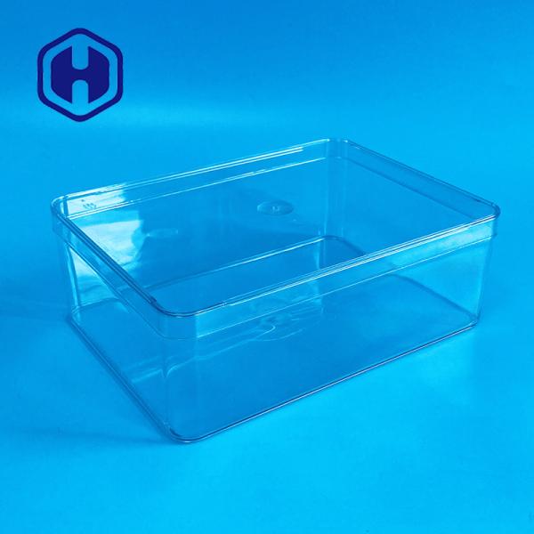 Quality Rectangular Bpa Free 40oz PET Clear Plastic Box No Handle for sale