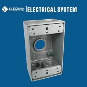 China 5 Outlet Outdoor Weatherproof Outlet Boxes 1 Gang Aluminum wholesale