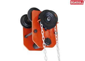 China 1t manual push travel trolley with high quality chain wholesale