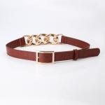 Waistband Adjustable Pu Leather Belts Chain 100cm Famale Ladies