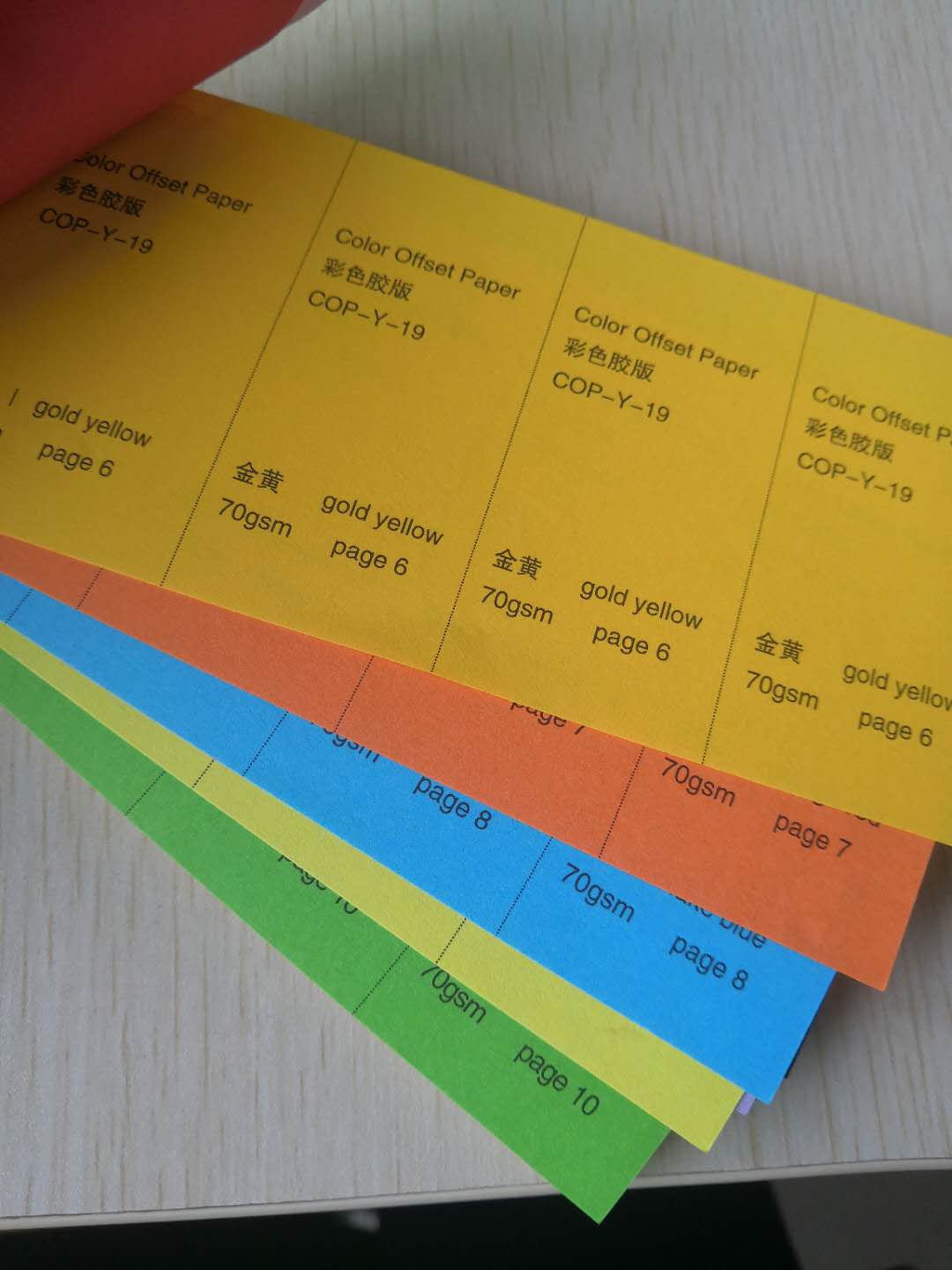 Tracing Paper 55-150gsm Red/Yellow/Green/Pink Color Woodfree Offset Paper/Bond Paper