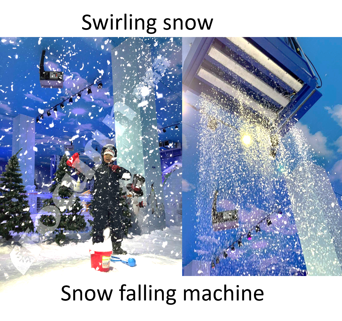 Outdoor Snow Making 30tons Snow Machine with 380v/220v/440v/460v/480v Voltage from Focusun
