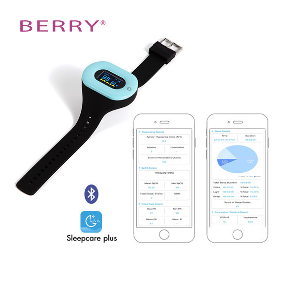 Battery Powered Sleep Sleep Breathing Monitoring ECG, Spo2, OSA Lightweight