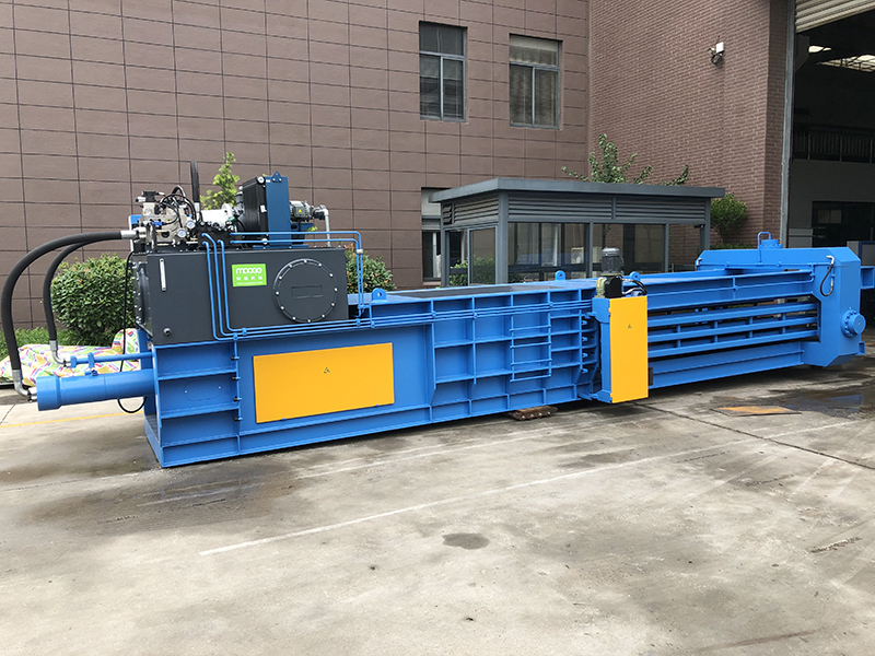 Horizontal Plastic Auxiliary Machinery 20-80t Automatic Cardboard Baler