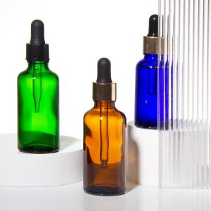 China OEM 5ml 10ml 1oz Amber Glass Dropper Bottles Essential Oil wholesale