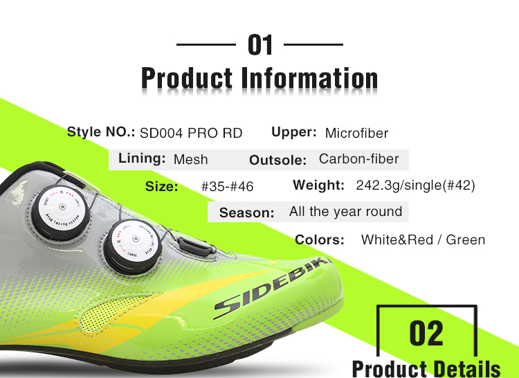 Anti Collision Carbon Fiber Cycling Shoes Water Resistant Good Shock Absorption