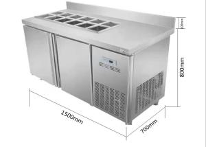 China 380W Slotted Undercounter Commercial Kitchen Fridge Air Cooling wholesale