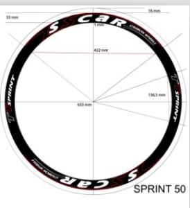 China Personalised Road Bike Wheel Decals / Sports Bike Stickers 20 Sheets / Pack wholesale