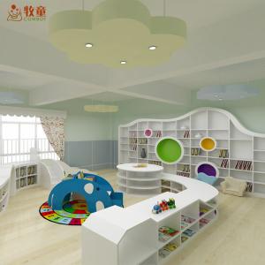 China China supplies children kindergarten school wooden MDF library furniture for reading room wholesale