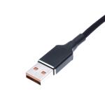 65W Laptop USB Male Cable DC 20V 2.25A 3.25A 5.5x2.5mm For Computer