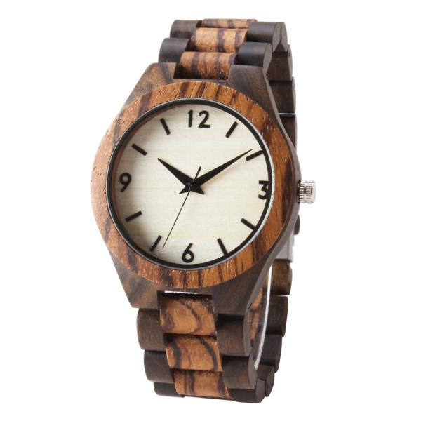 Custom Logo Bamboo Wooden Watches High Durability For Lover Couple Valentine's