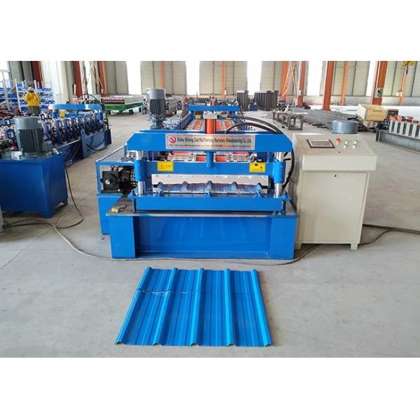 PLC Controlled Roofing Sheet Roll Forming Machine Dimension L7500 * W1600 * H1300 MM