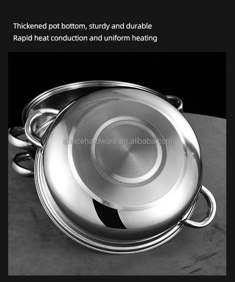 Hot Selling Cookware Cooking Food Steamer Stainless Steel Steamer Pot Kitchen Soup Pot With Steamer