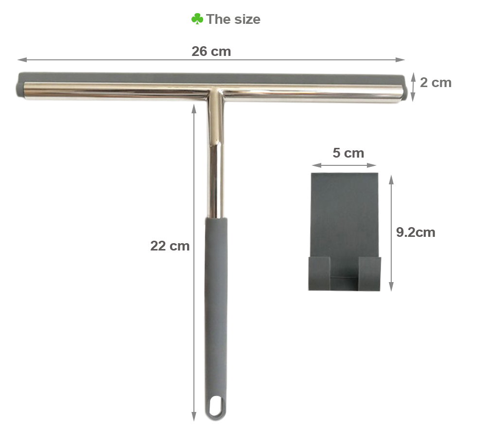 Polished Stainless Steel Shower Screen Wiper