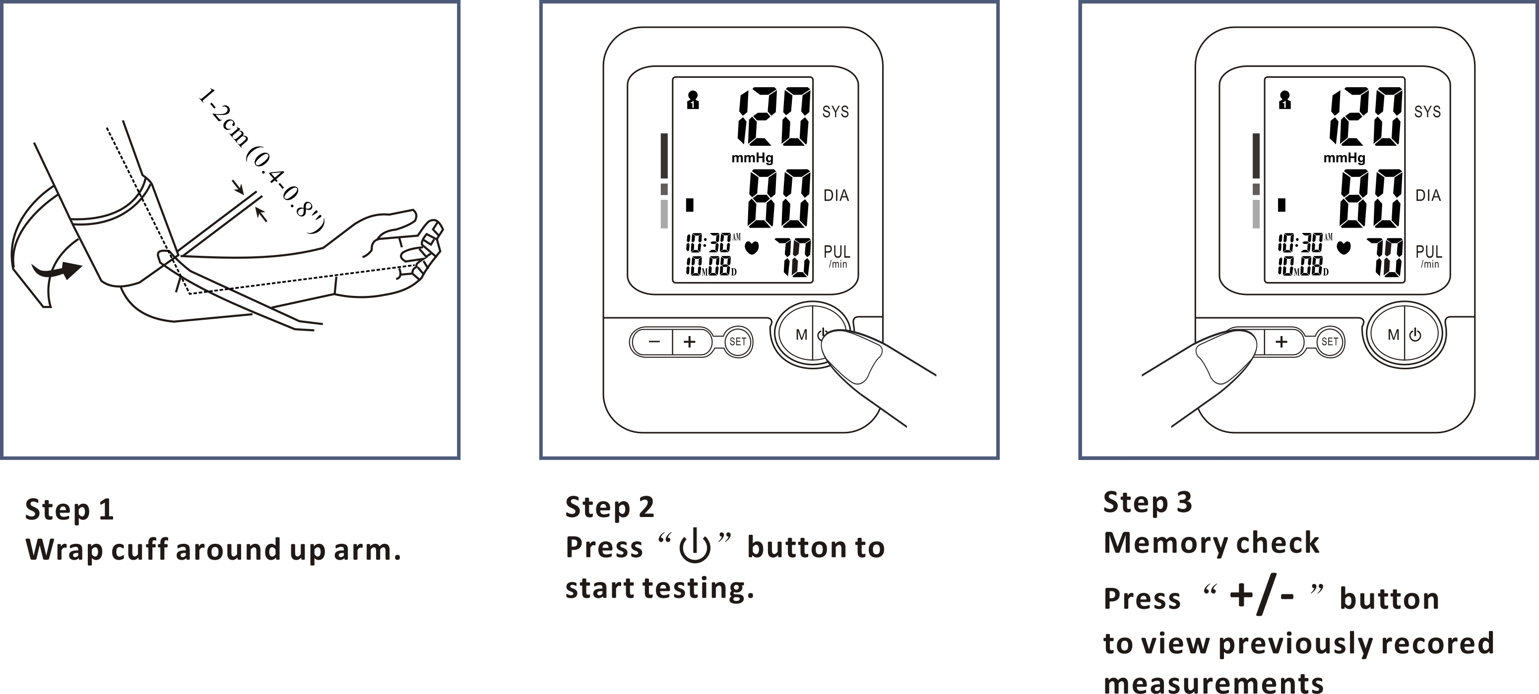 Medical Electronic Blood Pressure Armband Monitor Digital Arm Blood Pressure Monitor