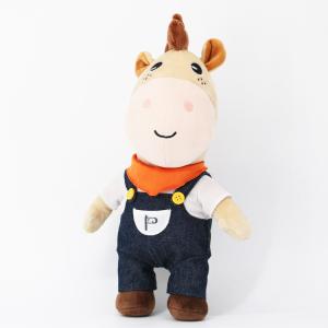 China Custom Logo Cute Horse Plush Toys Cotton Material Pretty Gifts OEM wholesale