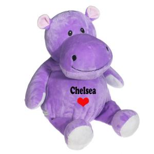 China Sitting Pose Purple Hippo Plush Toys wholesale