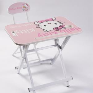 China Study Folding Computer Desk Chair Combo Metal Children'S wholesale
