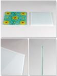 Tempered Glass Square Sublimation Coasters For Sublimation Heat Transfer
