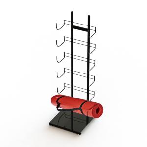 China Flooring Stand Display yoga mat hanging rack 6 shelves 12 Layers wholesale