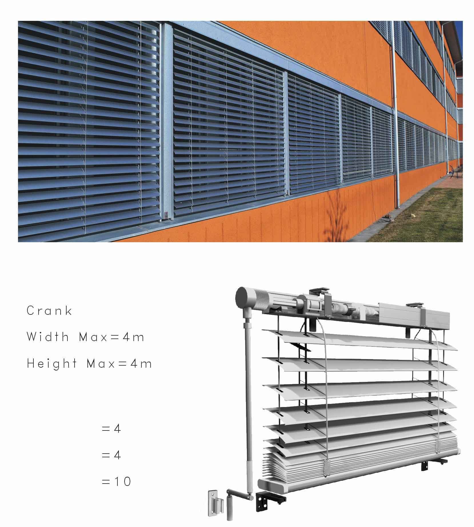 Louvered Aluminum Sunshades
