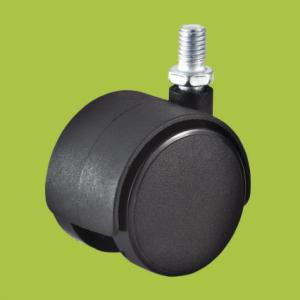 China office chairs making accessories black thread stem Nylon casters wholesale