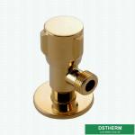 Luxury Bathroom Accessories Wall Mounted Black Polish Brass Water Angle Valve