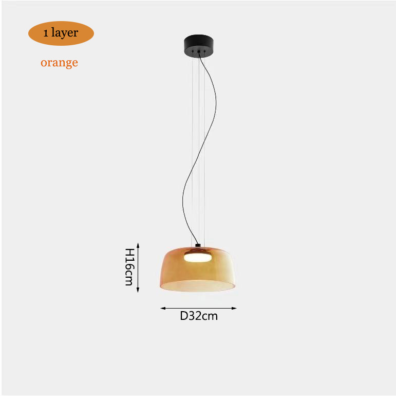 Nordic Simple Colorful Glass Restaurant Pendant Lamps For Bar Living Dining Room Hanging Light(WH-AP-557)